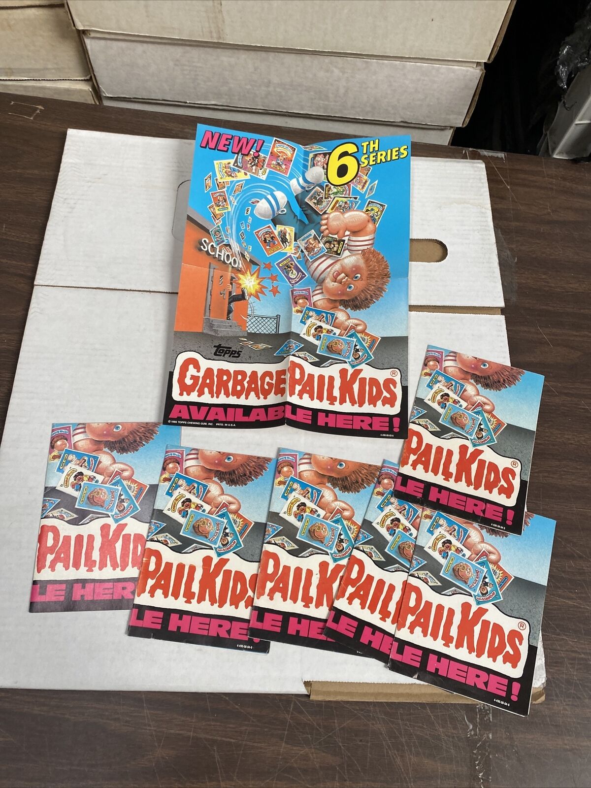 1986 Topps Garbage Pail Kids 6th Series Box Poster 10 X 14 Inches