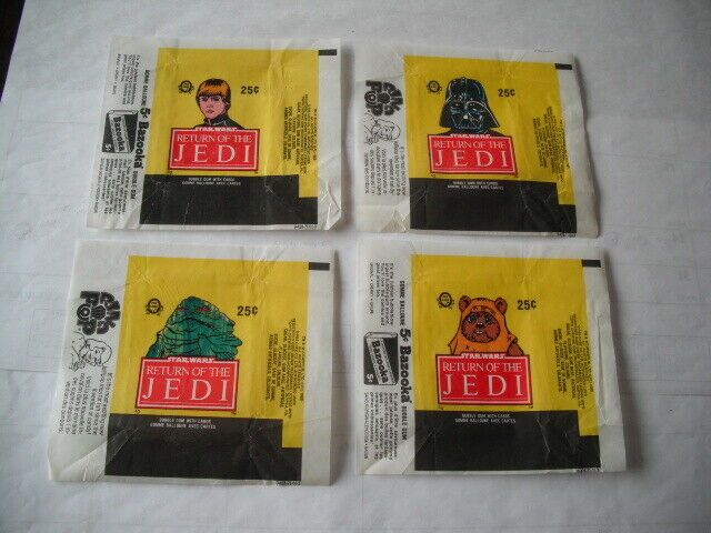 1983 Return Of The Jedi: O-pee-chee Wrappers (4) Total Skywalker Jabba The Hut