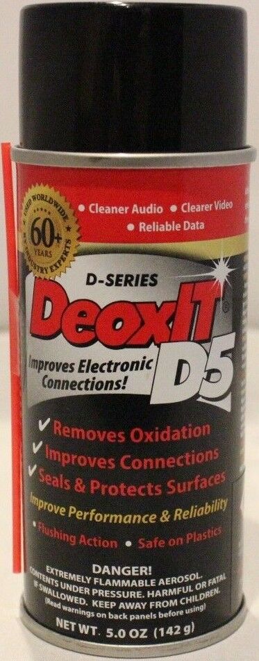 Caig Deoxit® D5s 60th Anniv Can 142g 5% Solution Spray W/lmh Valve - Free Ship