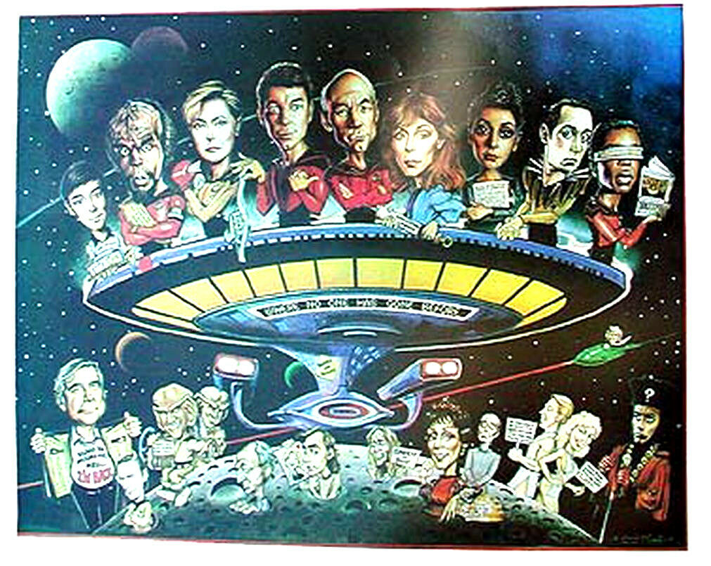 Original 1987 Star Trek Next Generation Parody/comedy Poster - Warehoue Find!