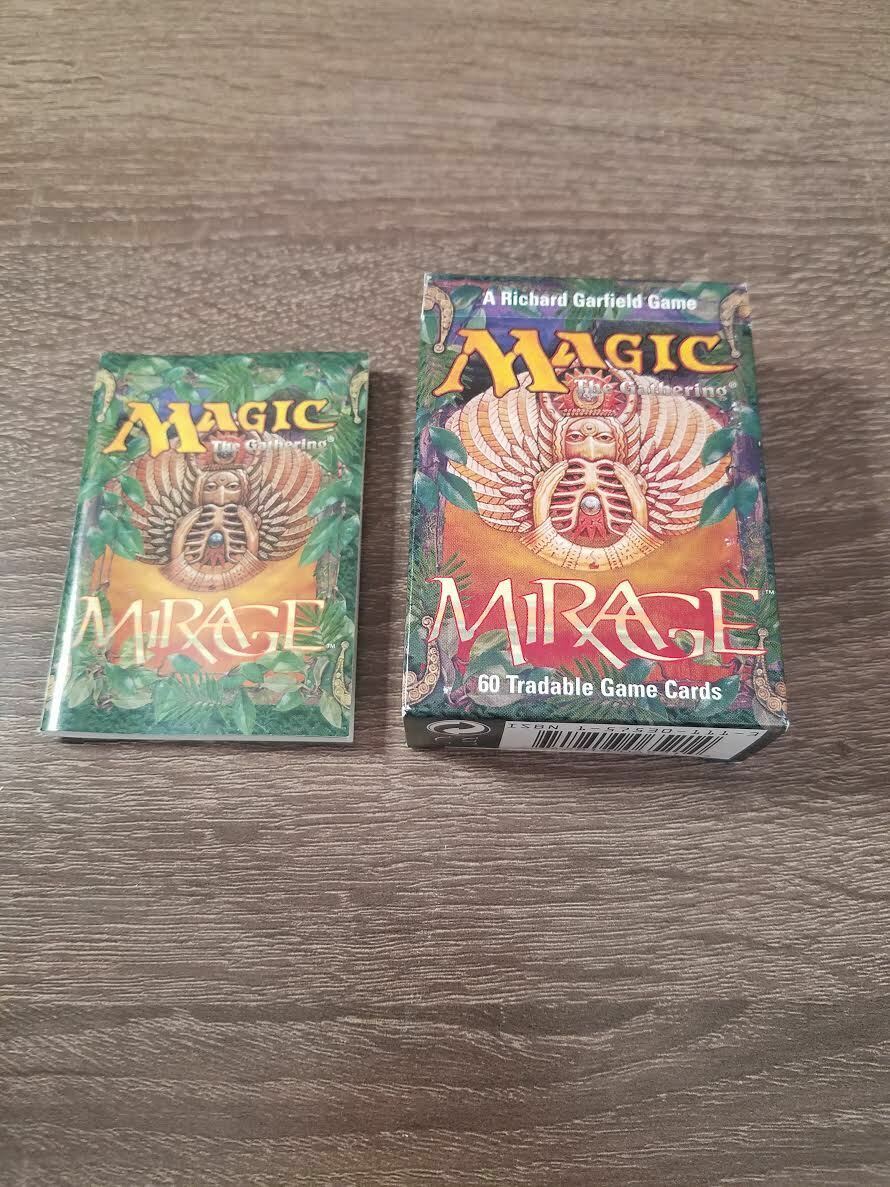 1996 : Magic The Gathering - Opened, Mirage Booster Box, W/ Instructions - Mtg