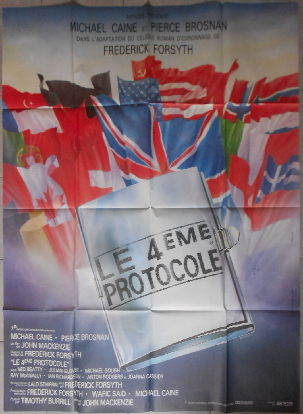 Poster The Fourth Protocol Michael Caine Brosnan 47 3/16x63in